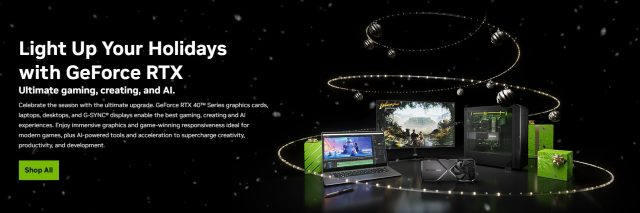 NVIDIA GeForce RTX Holiday Deals 2024