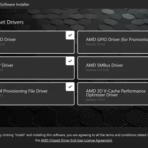 AMD Ryzen 9 7950X3D Chipset Install