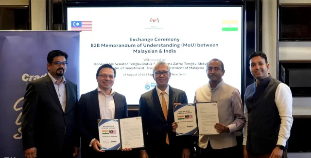 The exchange ceremony was represented by Norman Matthieu Vanhaecke, Group Chief Executive Officer of Cradle, and Shri Sanjiv, Joint Secretary, Department for Promotion of Industry and Internal Trade, Ministry of Commerce and Industry, Government of India, witnessed by YB Senator Tengku Datuk Seri Utama Zafrul Tengku Abdul Aziz, Malaysia’s Minister of Investment, Trade and Industry (MITI).